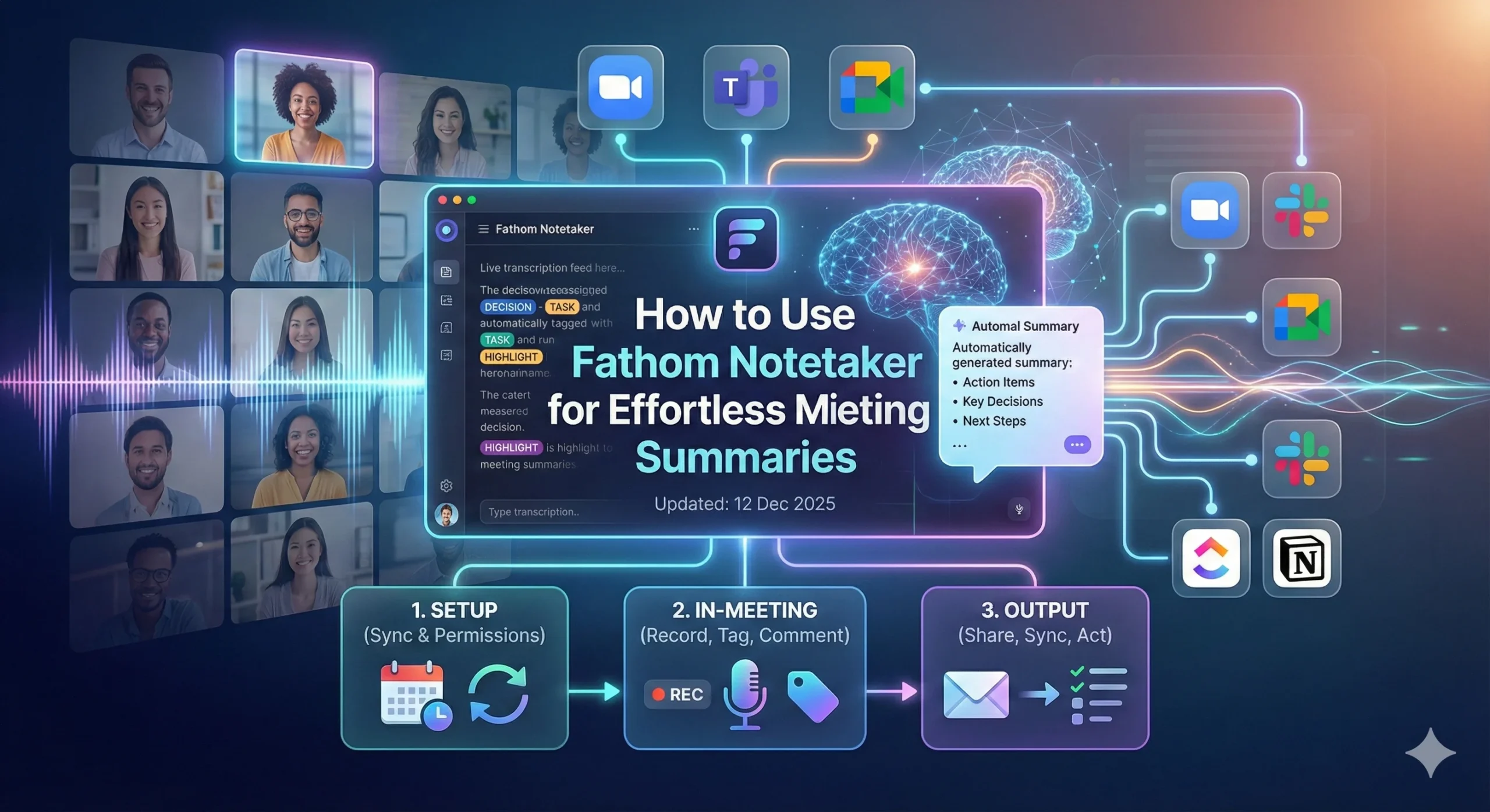 How to Use Fathom Notetaker for Effortless Meeting Summaries