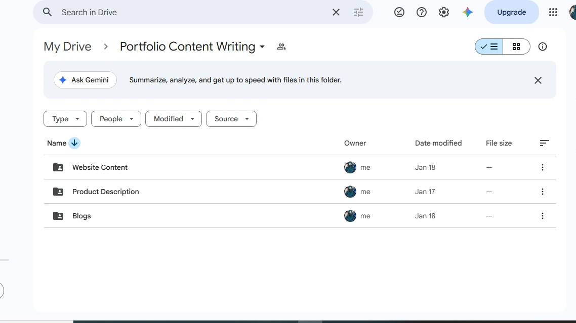 SEO blog writing services landing page copy sample